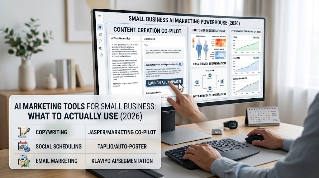 AI Marketing Tools for Small Business: What to Actually Use for Each Task (2026)