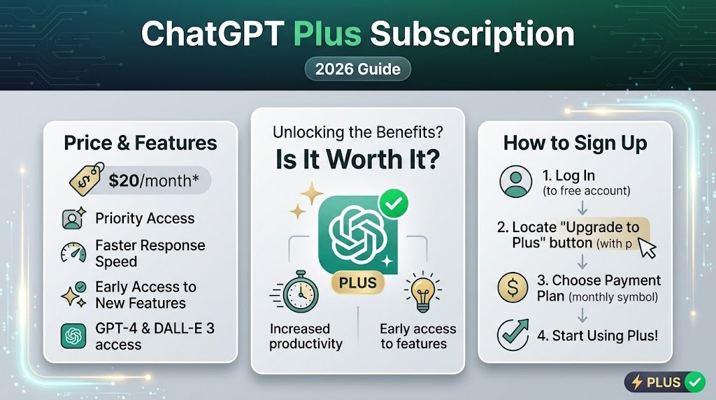 ChatGPT Plus Subscription: Price, Is It Worth It, and How to Sign Up (2026 Guide)