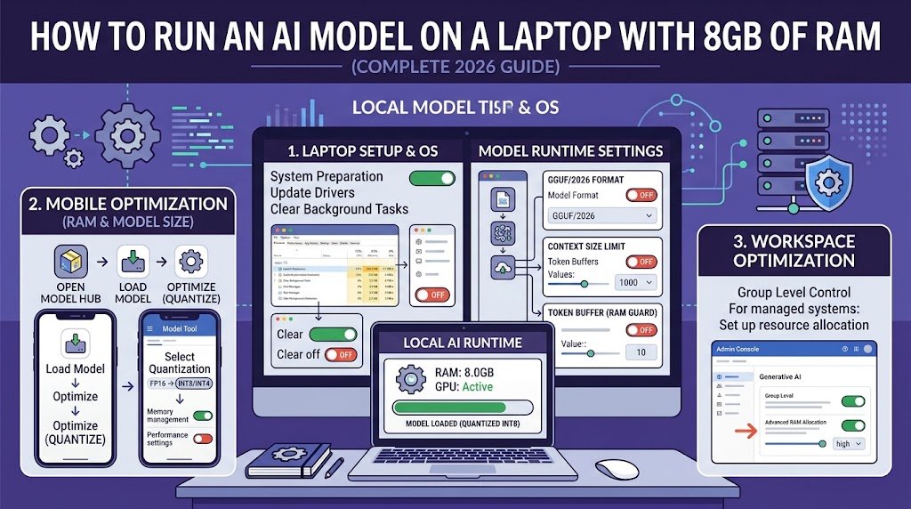 How to Run an AI Model on a Laptop with 8GB of RAM (Complete 2026 Guide)
