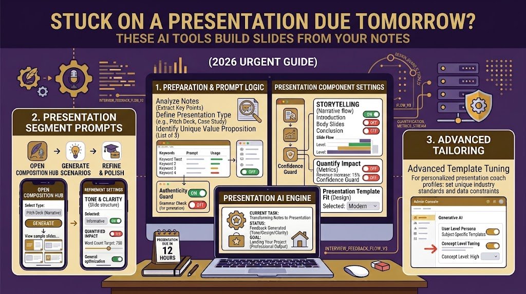 Stuck on a Presentation Due Tomorrow? These AI Tools Build Slides From Your Notes